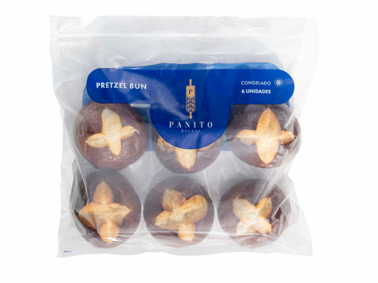 PRETZEL BUN 125G BOLSA 6 UNIDADES