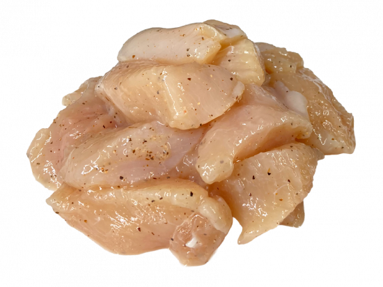TROCITOS DE PECHUGA POLLO SAL Y PIMIENTA 1 LB