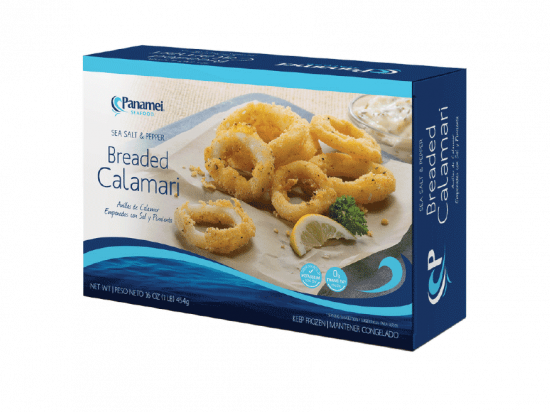 CALAMAR EMPANIZADO EN ANILLOS 1 LB