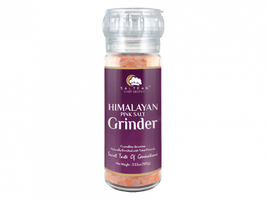 SAL HIMALAYA FRASCO CRISTAL C/MOLINO 100 GR